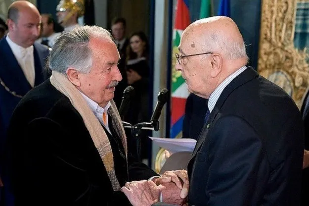 Tonino Guerra e Giorgio Napolitano