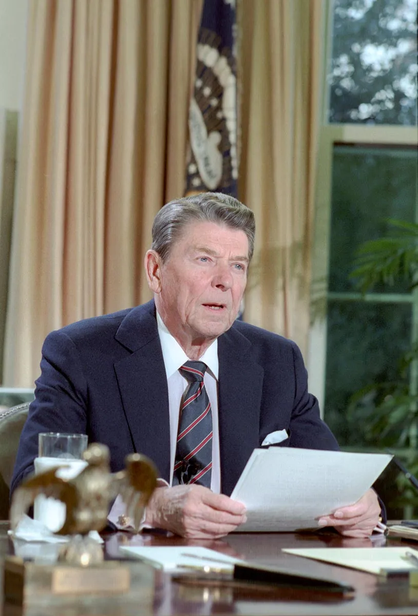 Ronald Reagan, 40º presidente degli Stati Uniti d'America dal 1981 al 1989