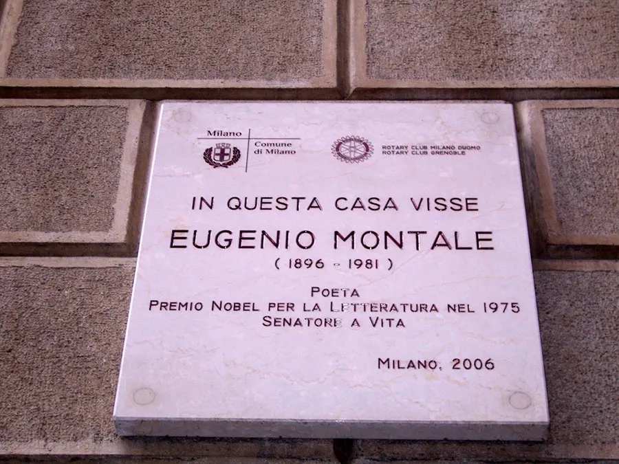 ... e quella per Eugenio Montale.