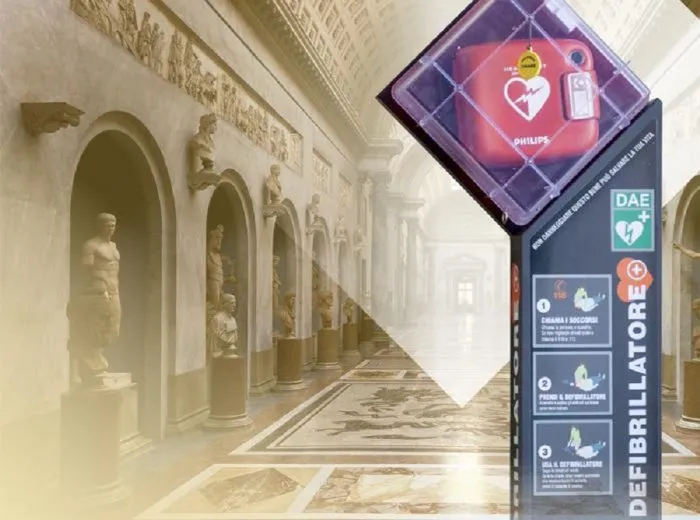Defibrillatori nei Musei Vaticani: installati i primi in Italia