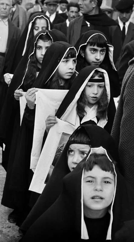Processione dei Misteri del Venerdì Santo. Ciminna, 1964