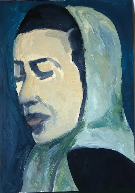 Aleksandrowski, "Volto di donna con foulard"