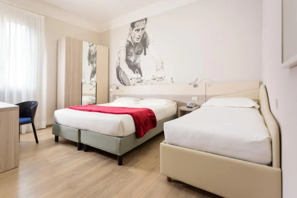 La stanza di Fausto Coppi all'hotel Ala d'Oro