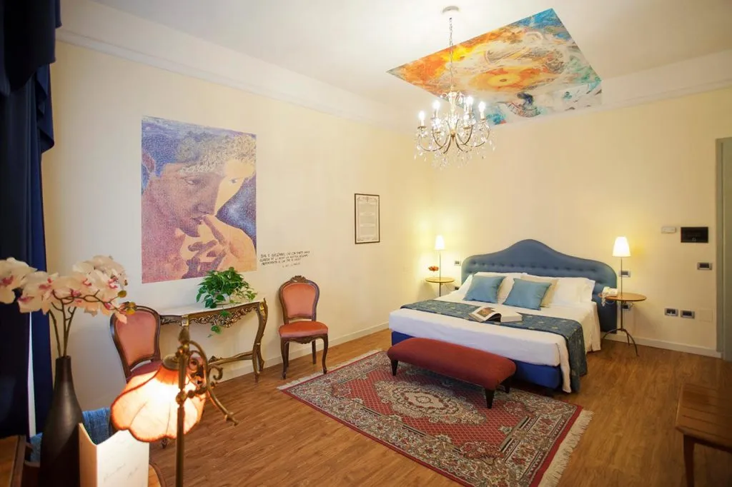 La stanza di Dante all'hotel Ala d'Oro
