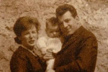 Vittorio Tiralongo con la compagna Franca e la figlia Dina