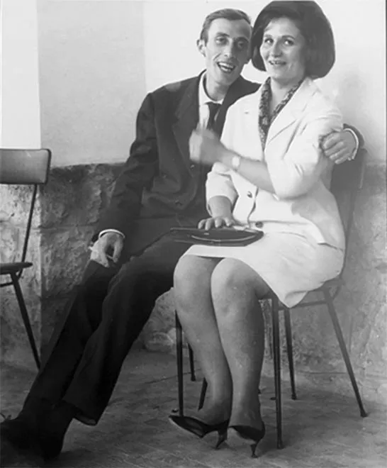 Gianni Giannini con Silvana, la sua sposa dal 22 febbraio 1960
