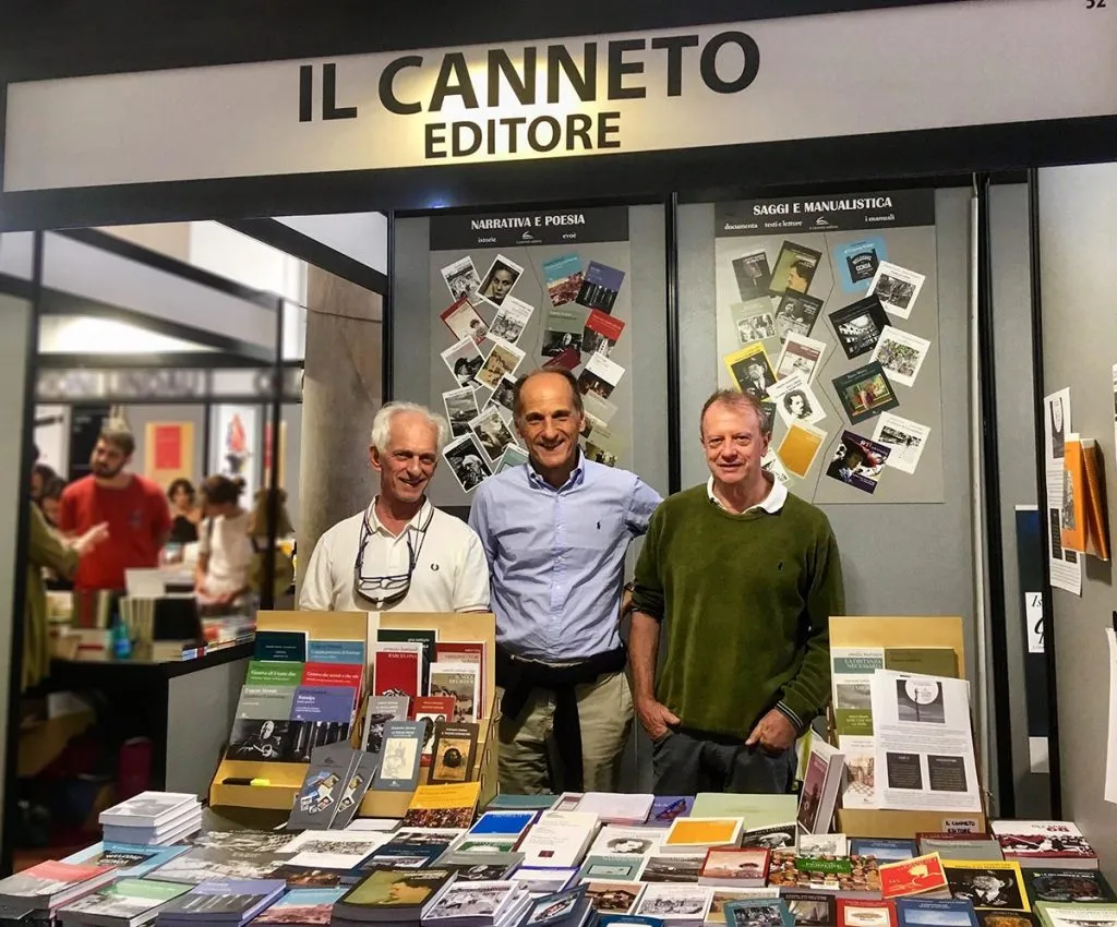 I tre soci della casa editrice Il Canneto: da sinistra, Nicolò De Mari, Giorgio Mosci e Titta D'Aste