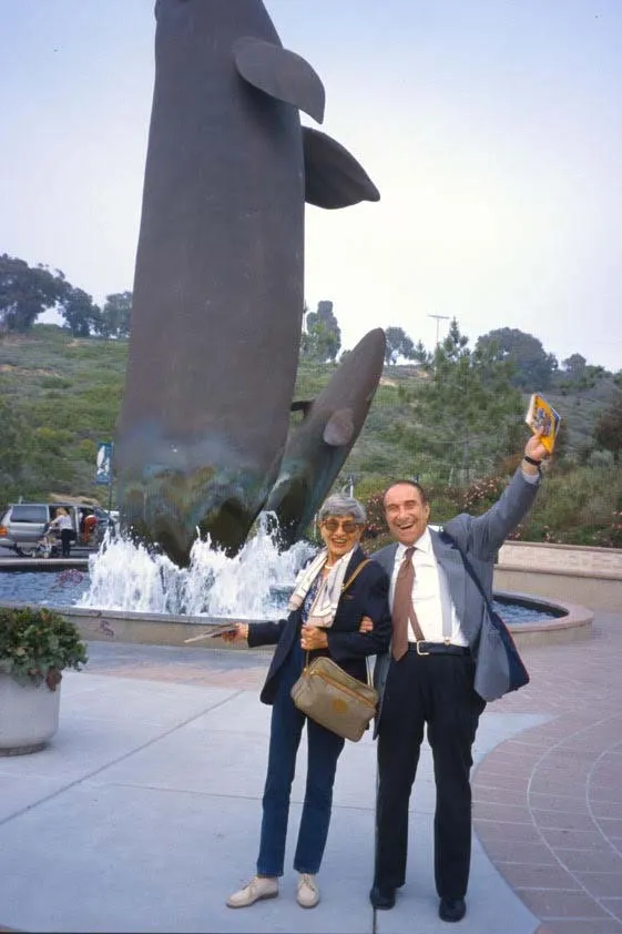 La Jolla, California, 1999: Giancarlo Masini, fondatore e presidente UGIS, con Paola de Paoli