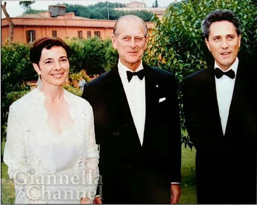 1995 - Principe Filippo con Grazia Francescato, Presidente WWF Italia, e Sindaco Roma Rutelli - evento Bulgari