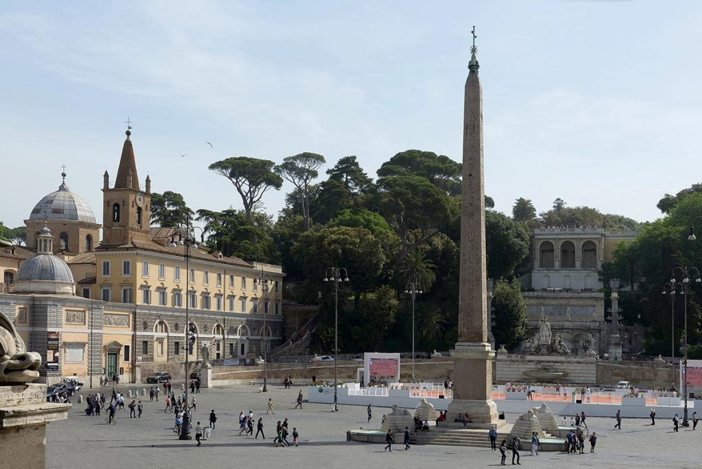 Roma, Piazza del Popolo - Obelisco Flaminio