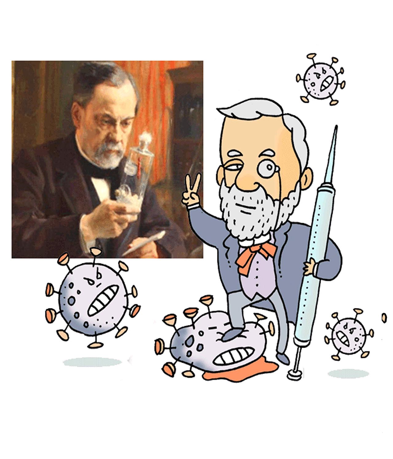 Louis Pasteur. Ritratto di Luca Novelli